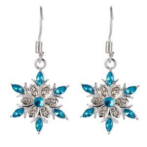 .926 Crystal Snowflake Earrings